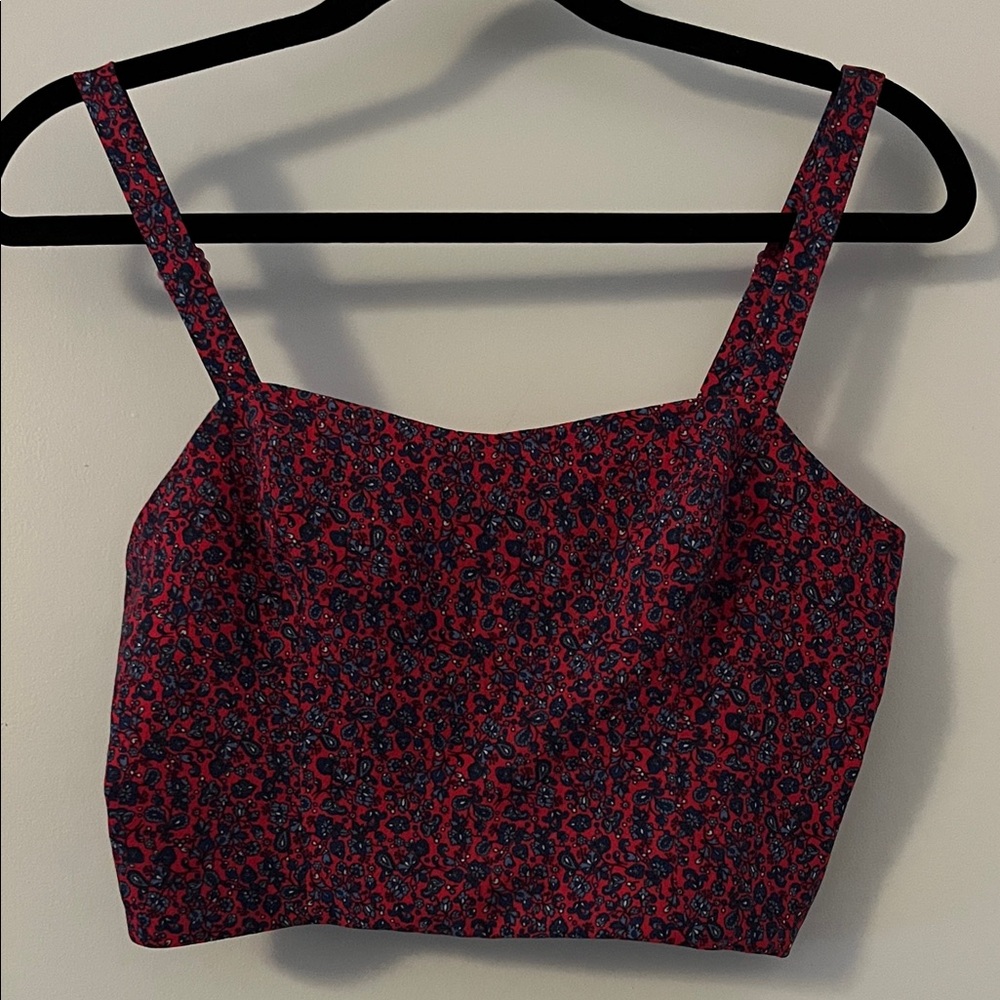 Pink and Blue Crop